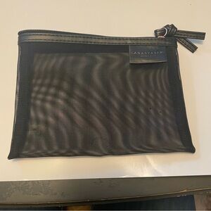 Anastasia Beverly Hills Black Mesh Toiletry Pouch